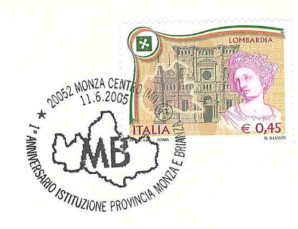 Monza provincia annullo speciale